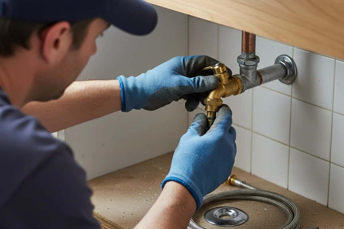 Shutoff valve and fitting work during Burst Pipe Repair in Stateline
